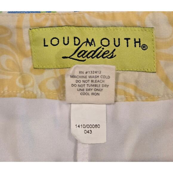 Women's LOUDMOUTH Golf Shorts Skort, Green and Blue Plaid, SZ 6 - Picture 6 of 7